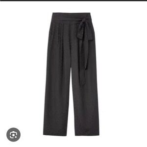 Rebecca Taylor black heart jacquard pants